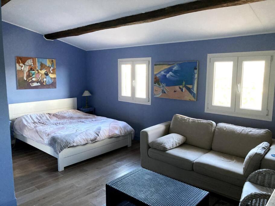 Agreable Chambre D'Hotes Avec Vue Sur Les Collines Apartment La Colle-sur-Loup Exterior photo